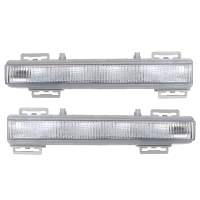 1คู่2049065401 2049065501ด้านหน้ากลางวันวิ่งไฟ LED DRL ไฟตัดหมอกสำหรับ Benz ML350 ML400 X204 GLK350 12-15