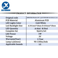 4คู่ Backlight STRIP LED สำหรับ LG 39POLA 39LN5300 39LN5400 39LN5700 39L5700 39LN5100 39LA6200 39LA6130 39LA6136-ZB