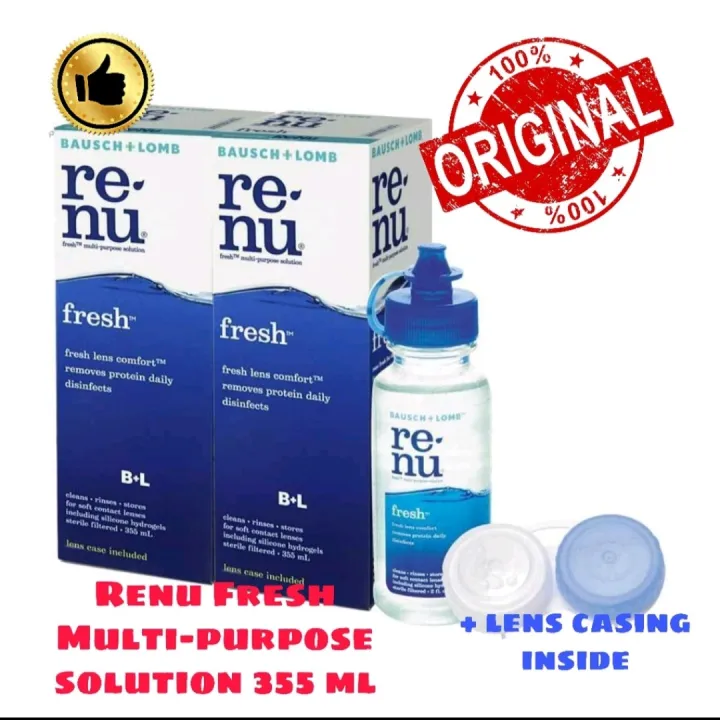 Bausch Lomb Renu Fresh Multipurpose Solution X Ml X Ml Lazada