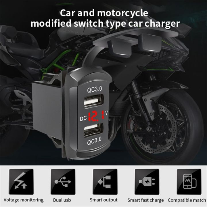 hot-car-charger-12v-24v-4-2a-display-voltage-usb-ports-qc3-0-iphone