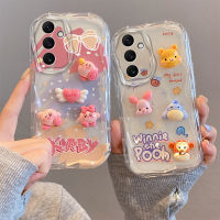 ปลอกสำหรับ Phone Case เคส Samsung Galaxy A54 A34 5G เคสหลังนิ่มลายการ์ตูนน่ารักมาการอง3D ตุ๊กตาเคสซิลิโคนซิลิโคนโทรศัพท์กันกระแทก2023