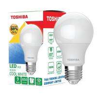 TOSHIBA หลอดไฟ LED A60 BULB 9 วัตต์ GEN 7 ขั้ว E27 ประกัน 1 ปี มี มอก. EYE SAFETY SURGE PROTECTION ระบบป้องกันฟ้าผ่า JAPAN QUALITY