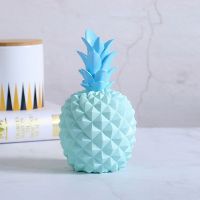 Blue 24X12CM European Resin Pineapple Ananas Decor Pink Blue White Modern Home Decoration Creative Pineapple For Desktop Ornaments