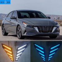 LED DRL Daytime Running Light Fog Lamp Turn Signal Light Assembly for Hyundai Elantra 2020 2021