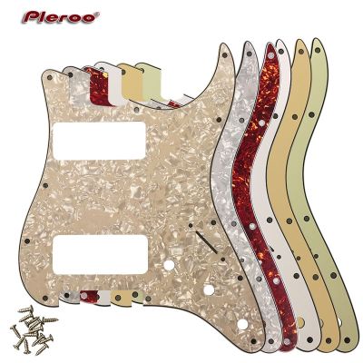 Pleroo Great Quality Guitar Parts 2 P90 Strat Guitar PICKGUARD For US 11 Screw Holes Strat 2 P90 Humbuckers Guitar Bass Accessories