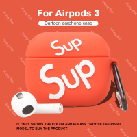 3D การ์ตูนซิลิโคนอ่อนนุ่ม Sup/ แชมป์สำหรับ Airpods ใหม่3(2021) กรณีสำหรับ Airpods Pro 2 1ปกคลุมด้วยเชือกเส้นเล็กที่ตรงกัน