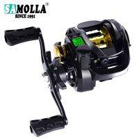 ZZOOI New Led Screen Electronic Fishing Reel Baitcasting High Speed 7.2:1 10kg Waterproof Saltwater Cast Drum Wheel Moulinet Casting