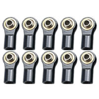 10PCS Metal M4 Link Tie Rod End Ball Joint for 1/10 RC CAR AXIAL SCX10-II 90046 90047 TRX-4 F350 Rc01 D90