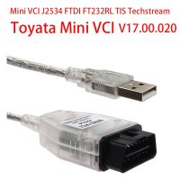 V18.00.008 Mini Vci For Toyota TIS Techstream FTDI FT232RL J2534 Auto Scanner OBD2 Car Diagnostic Tools