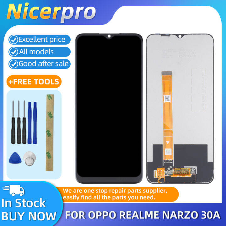 Skrin LCD dan perhimpunan penuh Digitizer untuk Realme Narzo 30A ...