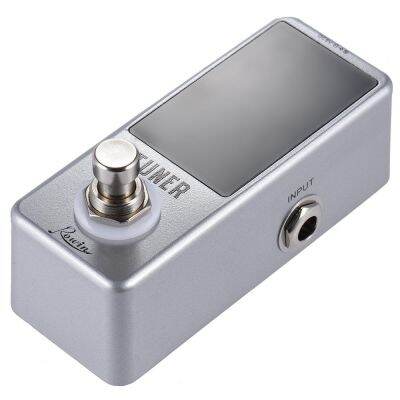 MINI ที่จูนเสียงเครื่องดนตรีเอฟเฟกต์เหยียบจอแสดงผล True BYPASS สำหรับกีตาร์ BASS