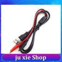 JuXie store 1M BNC Male Plug Connector Cable to Dual Alligator Clip DIY Test Probe Leads Wires Crocodile Clips Roach