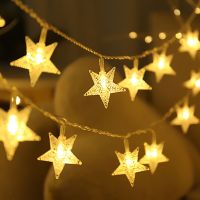 6M Star LED String Lights Battery USB Holiday Lighting Outdoor Garden Christmas Wedding Decoration Garland Fairy Light String