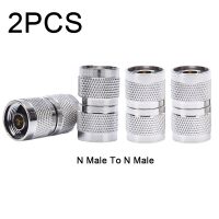 2pcs N Male Plug To N Male Plug Straight Rf Coaxial Connector Adapter