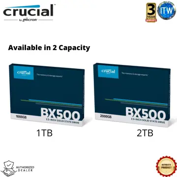 Crucial MX500 1TB 3D NAND SATA 2.5-inch 7mm (with 9.5mm adapter) Internal  SSD, CT1000MX500SSD1