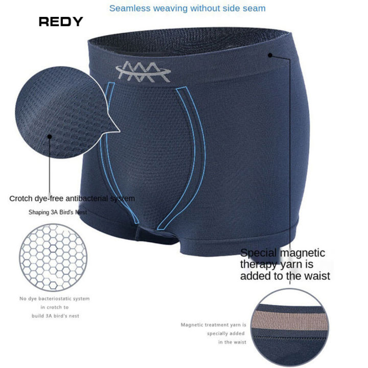 redy-กางเกงชั้นในไร้รอยต่อขนาดใหญ่สำหรับผู้ชายกางเกงซับเหงื่อยืดหยุ่นระบายอากาศ