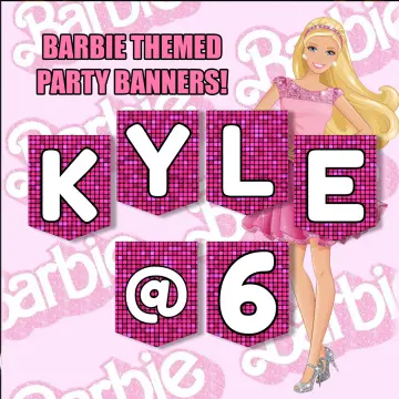 Personalised Barbie Banner Birthday Party Decorations Any Name Age & Photo  Girls