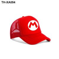 Super Mario hat childrens mesh sunscreen breathable trendy casual sun visor cap sports