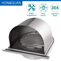 4 100mm Waterproof Stainless Steel Vent Cap Grille Ventilation Hood Anti-corrosion Air Exhaust Extractor for Wall Outlet Cover