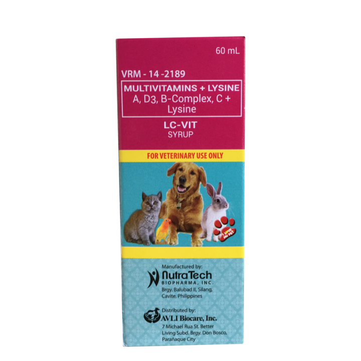 LC Vit Multivitamins Syrup, Pet Multivitamins Cat Dog Vitamins Lazada PH