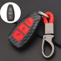 Carbon Fiber Remote Key Fob Shell Case Cover Holder For Ford Focus MK3 MK4 Fiesta Mondeo Kuga Galaxy B C S Max Keyless Keyring