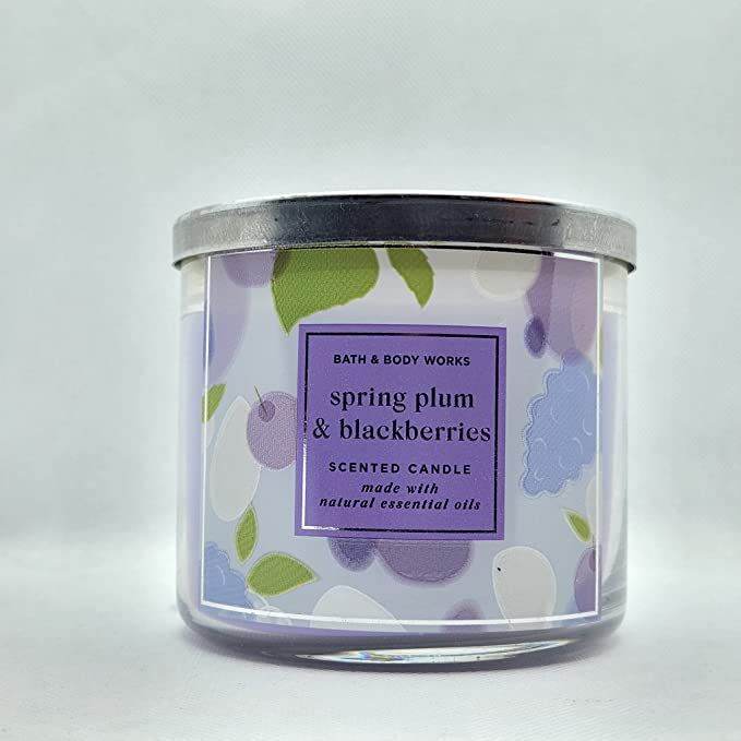 BATH & BODY WORKS SPRING PLUM & BLACKBERRIES 3Wick Candle Lazada PH