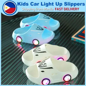 Kids light up on sale slippers