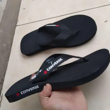 Converse black outlet flip flops