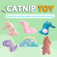 Catnip Chew Cat Toys Soft Plush Animal Shape For Kitten Teeth Grinding Cats Bite Gift Pet Accessories Toys