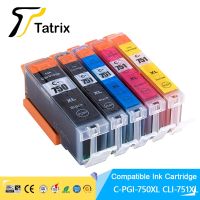 Tatrix สำหรับ Canon Pgi750หมึก Cli-751 751 Pgi-750กระสวยหมึกสำหรับแคนนอน Pixma Mg5470/Mg5670/Mg6370/Mg6470/Mg6670/Mg7170/Mg7570ฯลฯ