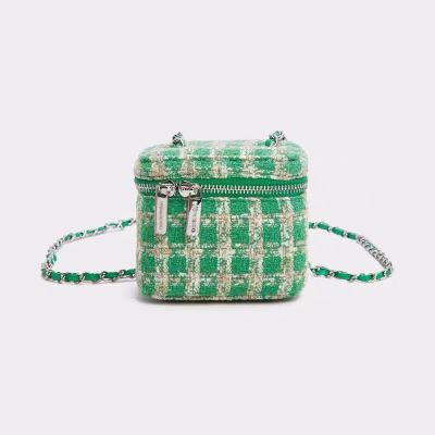 Woolen cloth cloth chain inclined shoulder bag of new fund of 2022 autumn winters is sweet retro mini bucket bag makeup bag