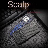 чехол айфон 11 Leather phone cowhide crocodile phone case for 13 13pro plus 12pro Smartphone case for case