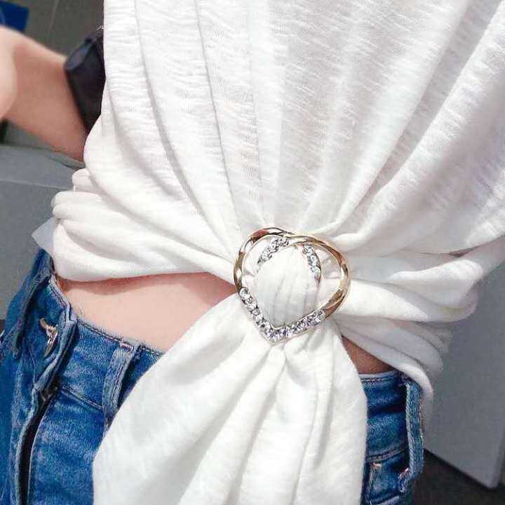 new-fashion-corner-hem-waist-knotted-brooches-crystal-pearl-metal-hijab-scarf-ring-button-shirt-t-shirt-fixed-buckle-accessories