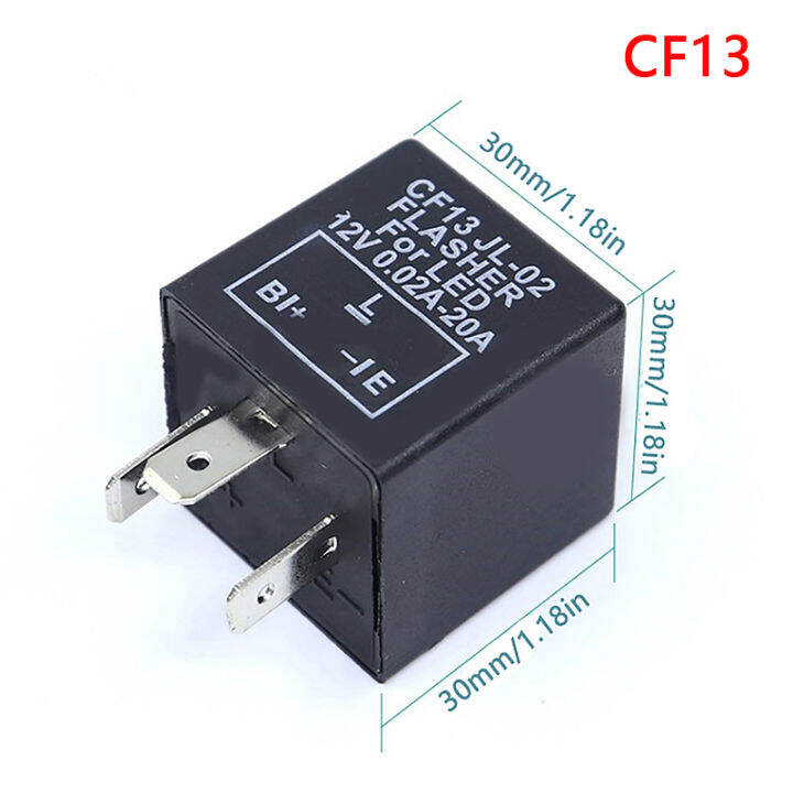 [MIETAO] 3 Pin CF13 CF14 JL-02 Electronic Car Flasher Relay to Fix LED