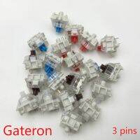 สวิตช์ Gateron SMD 3 Pin สลับสลับร้อน RGB สีดำสีแดงสีน้ำตาลสีฟ้าสีเขียวใสสีเหลืองสำหรับคีย์บอร์ดแบบกลไกพอดีกับ RK68 GK61GK64