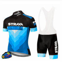 STRAVA Pro Team MTB Ropa Ciclismo Bicycle Uniforme Maillot Quick Dry 20D Pad Road Cycling Jersey Set Women Summer Bike Clothes