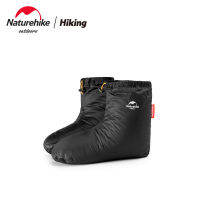 Naturehike กลางแจ้งผู้ชายและผู้หญิงสีขาว Goose ถุงเท้ารองเท้ากันน้ำในร่มฤดูหนาว Warm Down Foot Cover