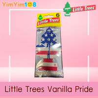 Little Trees Car air Vanilla Pride (Pack of 6) แผ่นน้ำหอมปรับอากาศ รูปต้นไม้ กลิ่น Vanilla Pride แพค 6 ชิ้น