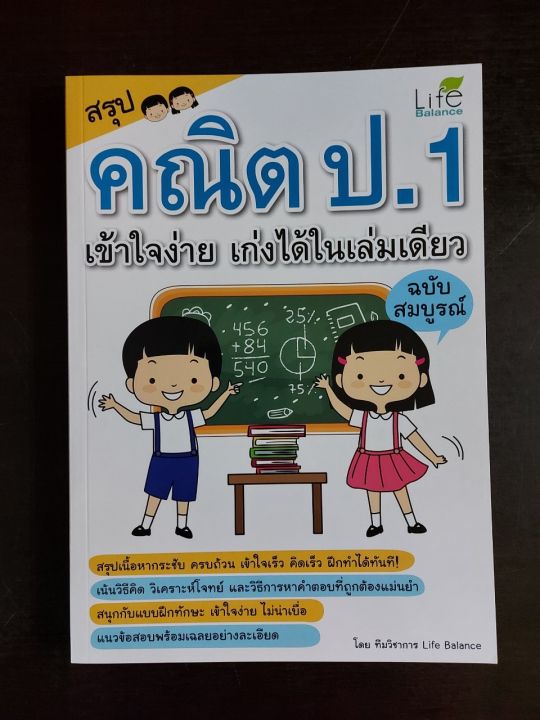 inspal-หนังสือ-สรุปคณิต-ป-1-เข้าใจง่าย-เก่งได้ในเล่มเดียว-ฉบับสมบูรณ์