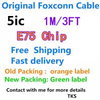 10pcs/Lot Data Cable Foxconn Cable Original 5ic E75 Chip USB Charging Cable 1M/3FT USB Kabel For i11 Pro 7 6s 8 Plus XS XR Max