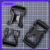 YUOINAQ 1/2pcs พลาสติกทำจากพลาสติก หัวเข็มขัดปล่อยด้านข้าง เส้นผ่านศูนย์กลางภายใน15/20/25มม สีดำสีดำ อะไหล่กระเป๋าค่าย ที่มีคุณภาพสูง สายคล้องคอสุนัข เครื่องมือกลางแจ้งสำหรับกิจกรรมกลางแจ้ง