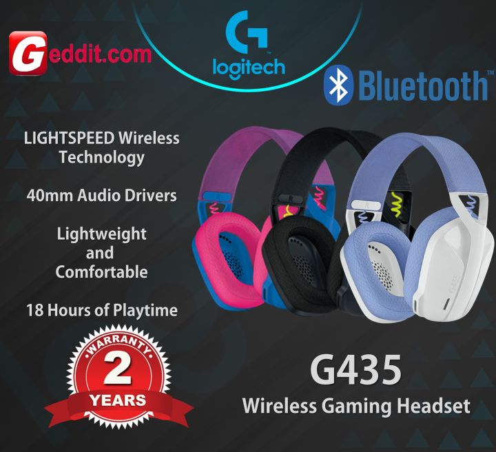 Logitech G435 Ultra-light Wireless Bluetooth Gaming Headset