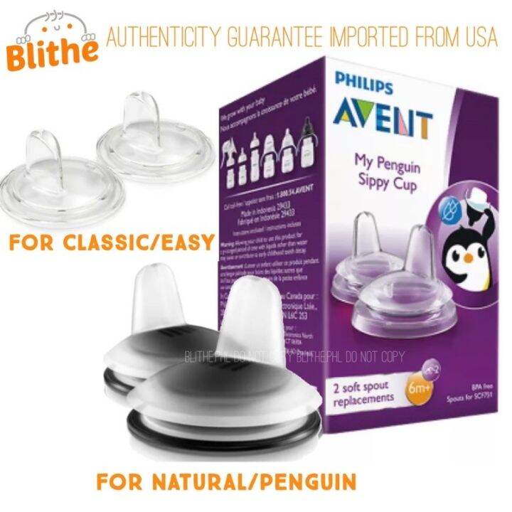 Avent nipple for classic natural bottle penguin bendy straw and soft spout sippy cup replacement