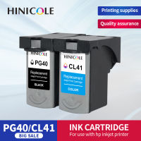 Hinole 2pcs CL-41 MP190 PG40 CL41ตลับหมึกสำหรับ Canon PIXMA MP140 MP 150 MP450 PG-40 MP210 MP220 MP180เครื่องพิมพ์