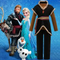 Halloween Childrens Costume Frozen Aisha Anna Princess Dress Christopher Drama Stage Clothes