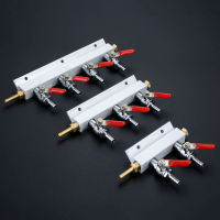 1Pc 2way 3way 4way Beer Brewing Gas Manifold CO2 Distributor Splitter Beer Integrated Check Valves Homebrew Beer Brewing Tools