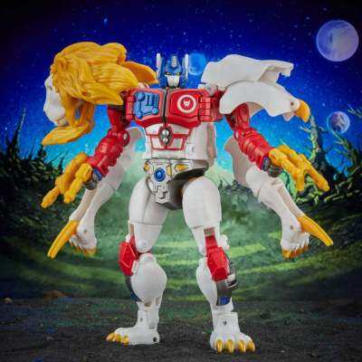 หม้อแปลง Hasbro ออปติมัสไพรม์สิงโตขาวรุ่นวิวัฒนาการผู้เดินทางระดับ V