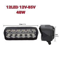 All New เเพค1ชิ้น ไฟสปอร์ตไลท์ 12LED ไฟหน้ารถLED SPOT BEAM US 42Watt 12V-85แสงขาว เสริม รถยนต์ มอเตอร์ไซค์