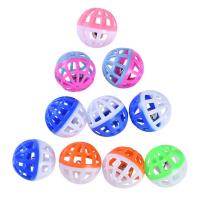 Cat Ball Toy 10 Pieces Kitten Balls with Bell Lattice Balls Pet Puppy Pounce Rattle Toy Pet Products for Cats Dogs vividly