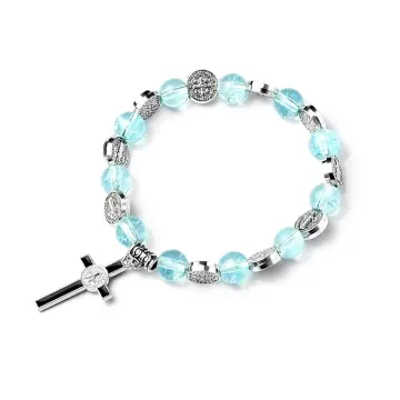 Buy 925 Sterling Silver Rosary Bracelet, Catholic Bracelet Gift, Women's  Jewelry. Online in India - Etsy